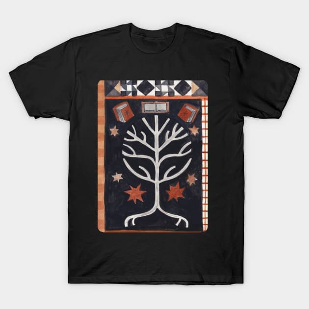 Book Tree - Book Worm T-Shirt by Book Moth Press